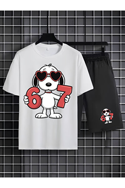 MAGORS SNOOPY ŠTAMPANA 100% PAMUK DEČJA MAJICA-SA KRUGLIM OGRLOM I KRATKE HLA...