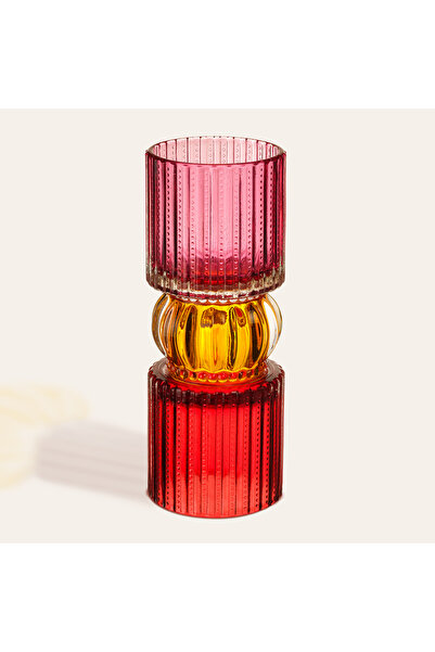 Nanjing Glass Decorative Object 7x7x18.5 Cm Colorful