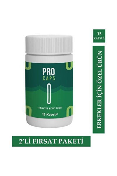 Pro Caps Erkeklere Özel Destekleyici Geliştirici Takviye 15'li X 2 Adet