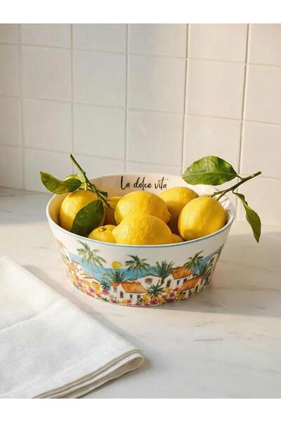 LC Waikiki Μπολ σαλάτας από πορσελάνη με μικτά σχέδια (S6)