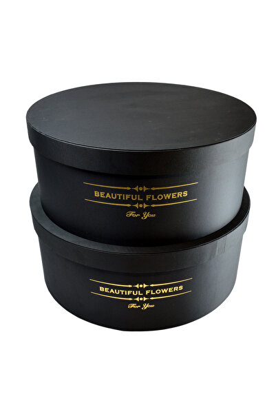 AFO Σετ 2 τεράστιων κουτιών 48 εκ. Όμορφα Λουλούδια για εσάς μαύρο 27-131