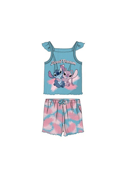 Lilo & Stitch Pijama de vară din bumbac, tip maiou, Somn dulce