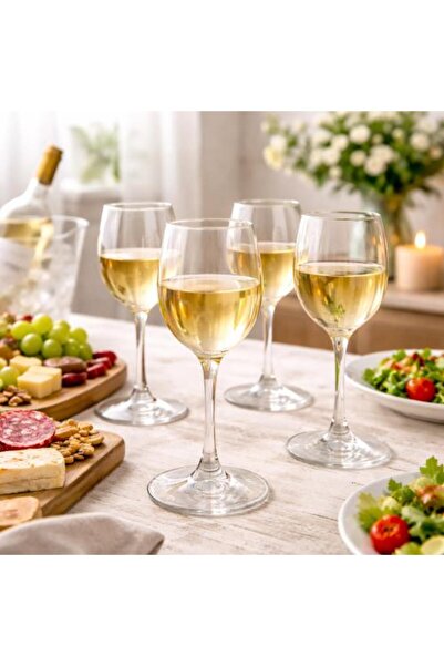 Generic Transparent Glass Wine Glass Set of 6
