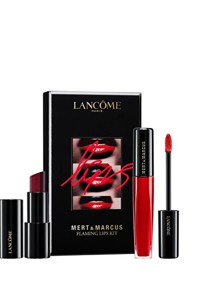 Lancome Paris Mert & Marcus Flaming Lips Kit Lipstick Duo + Gloss