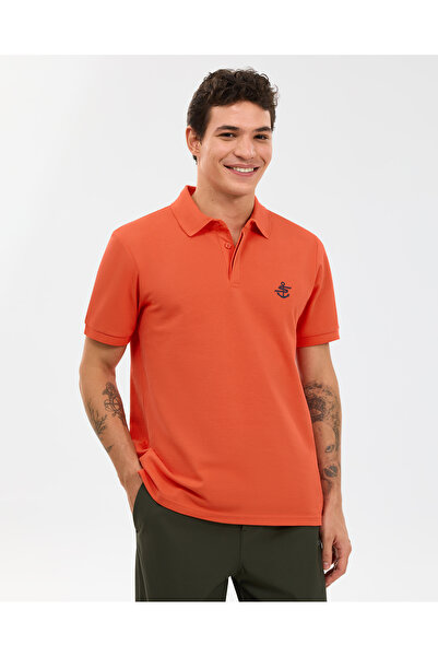 SKECHERS M Logo Printed Polo Erkek Kırmızı Polo Yaka Tshirt S2610085-0101