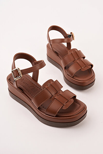 Madam Tarz NVL-400 Σανδάλια με χοντρή σόλα και διπλό λουράκι