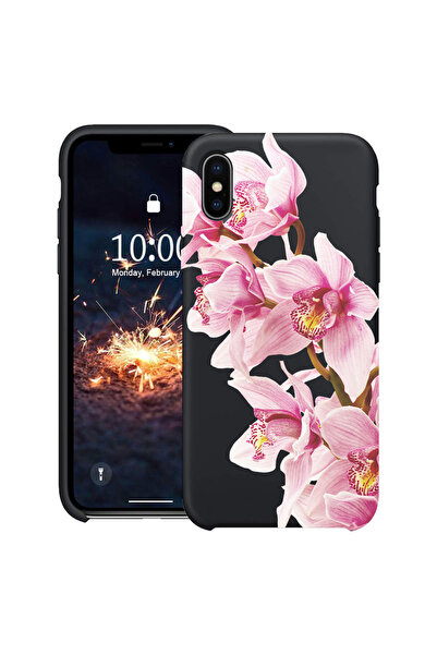 bestcase Υπέρλεπτη Θήκη για Apple iPhone XS / X, Φλοράλ - Κομψή Ροζ Ορχιδέα, ...