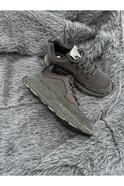 Trendline Γυναικεία άνετα καθημερινά αθλητικά παπούτσια snekaer με πέτρες, χο...