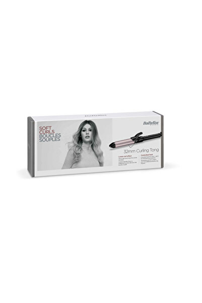 BABYLİSS Ondulator ProLarge C332E, 180 grade, Invelis ceramic, 32 mm, Negru