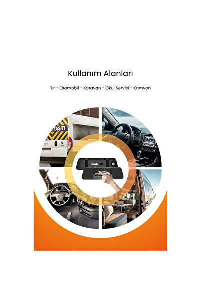 Midcom CC-65 HD 5.5" IPS Ekran Dokunmatik Araç Kamerası