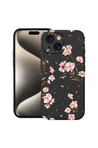 bestcase Husă Ultra Subțire pentru Apple iPhone 14, Florală - Roz Pastel, 207...