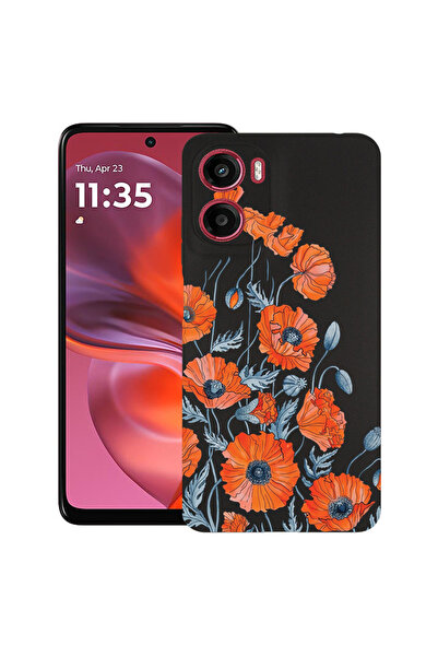 bestcase Husă Ultra Subțire pentru Motorola Moto G05 / Moto E15, Florală - Po...