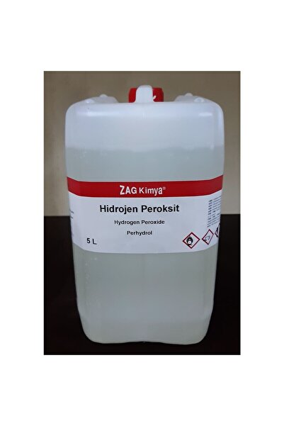 ZAG KİMYA Perhidrol %50 - H2O2 Peroksit (Teknik Kalite) - 5 Lt