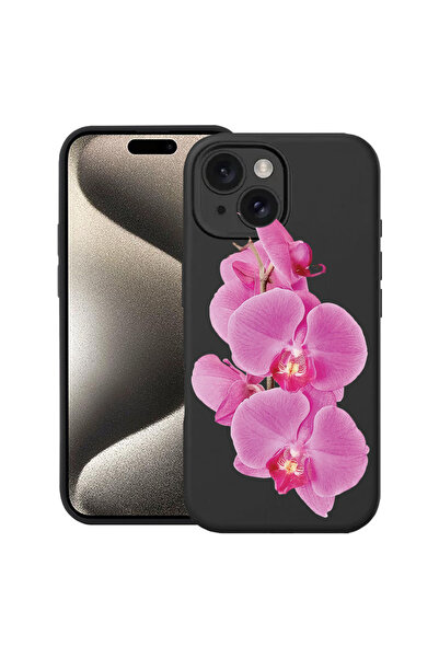 bestcase Υπέρλεπτη Θήκη για Apple iPhone 13, Φλοράλ - Μινιμαλιστική Ροζ Ορχιδ...