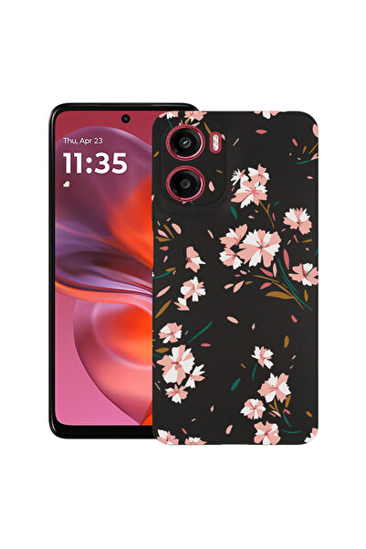 bestcase Υπέρλεπτη Θήκη για Motorola Moto G05 / Moto E15, Φλοράλ - Παστέλ Ροζ...