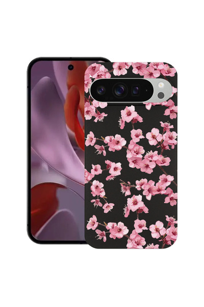 bestcase Υπέρλεπτη Θήκη για Google Pixel 9 / 9 Pro, Φλοράλ - Αισθητικό Ροζ Κε...