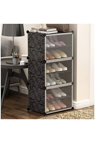 OEM Αρθρωτή Παπουτσοθήκη με 6 Επίπεδα και Διαφανείς Πόρτες