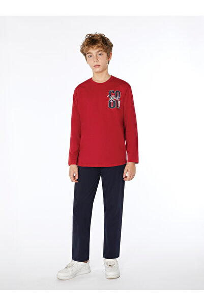 Elsima طقم بيجامة رجالي بأكمام طويلة للصيف
