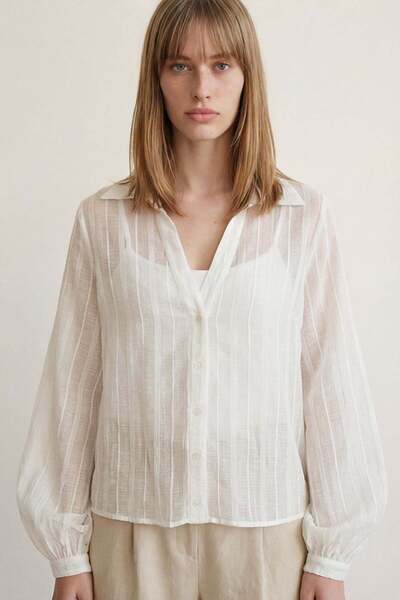 Quzu Διαφανές πουκάμισο