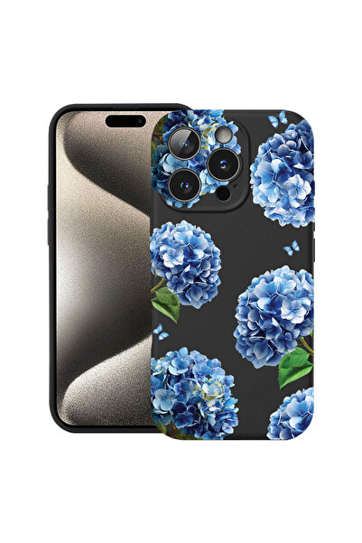 bestcase Husă Ultra Subțire pentru Apple iPhone 14 Pro, Florală - Hortensie D...