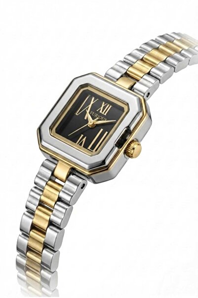 LOLLY STORE Gold women's watch with rectangular frame