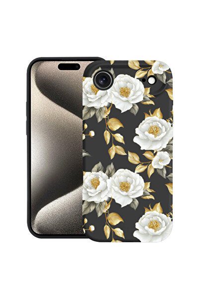 bestcase Husă Ultra Subțire pentru Apple iPhone 17 Air, Florală - Camelie Aur...