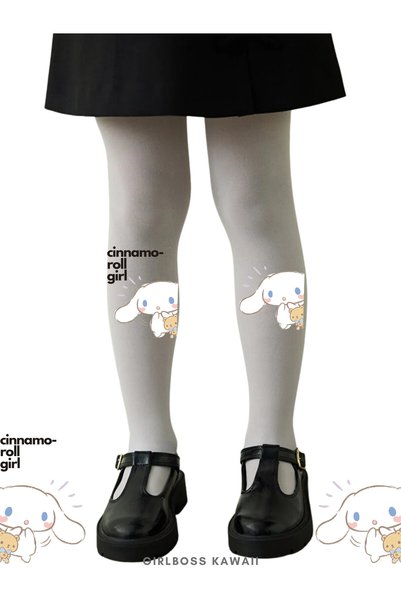 Girlboss Kawaii Cinnamoroll White Pantyhose Matte Opaque New Figure