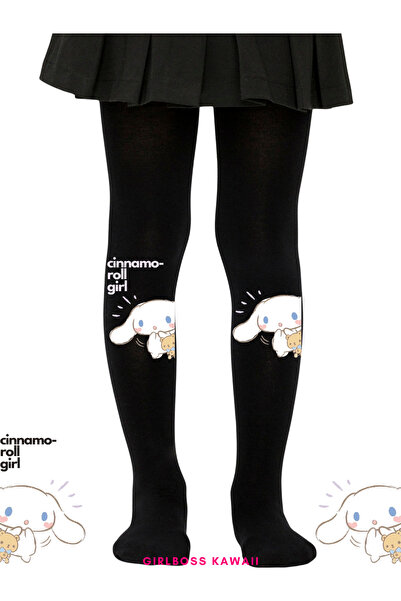 Girlboss Kawaii Cinnamoroll Black Pantyhose Matte Opaque New Figure