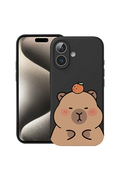 bestcase Husă Ultra Subțire pentru Apple iPhone 16, Capibara Drăguță, 3137742...