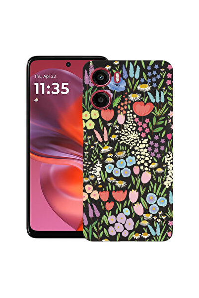 bestcase Husă Ultra Subțire pentru Motorola Moto G06, Florală - Lalea Colorat...