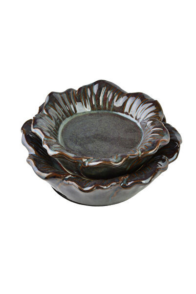 MONDEX Sfeșnic floral YARINE 15x15x7cm