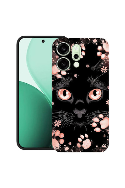 bestcase Υπέρλεπτη Θήκη για OPPO Reno14, Μαύρη Γάτα, 2082899 B 2015