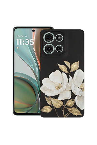 bestcase Υπέρλεπτη Θήκη για Motorola Moto G15 / G17 / G17 Power, Φλοράλ - Χρυ...