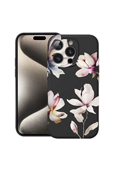 bestcase Husă Ultra Subțire pentru Apple iPhone 16 Pro, Design Floral Magnoli...