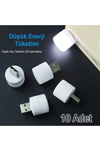 Yenimiyeni 10 Adet Mini Usb Top Led Aydınlatma Seti Gece Lambası Enerji Tasar...