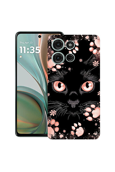 bestcase Υπέρλεπτη Θήκη για Motorola Edge 50 Pro, Μαύρη Γάτα, 1803093 B 2015