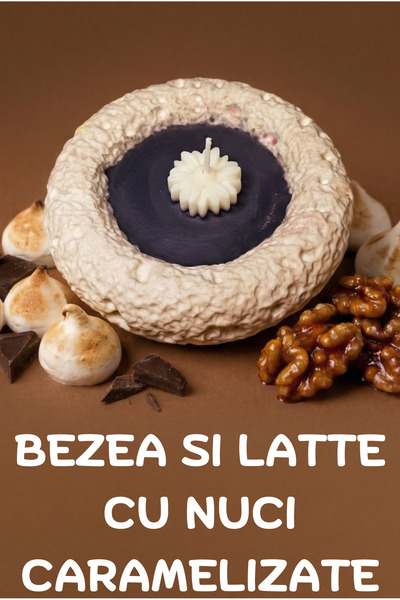 Zinelli Lumanare Parfumata Handmade din Ceara de Soia si Recipient ipsos - Moon