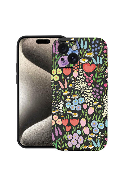 bestcase Husă Ultra Subțire pentru Apple iPhone 13, Florală - Lalea Colorată,...