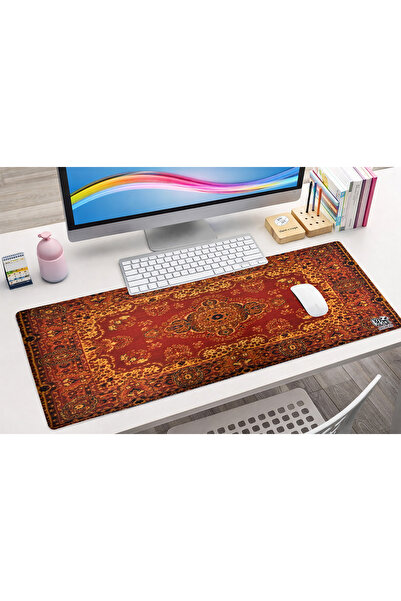rakkun shop Halı Desen Baskılı Mousepad 30x70 cm ölçülerinde Gamer , Oyuncu Kaydırmaz tabanlı - Limited Edition