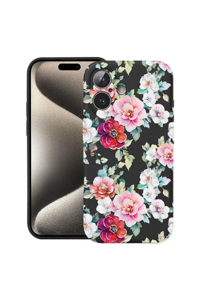bestcase Husă Ultra Subțire pentru Apple iPhone 17, Florală - Model cu Cameli...