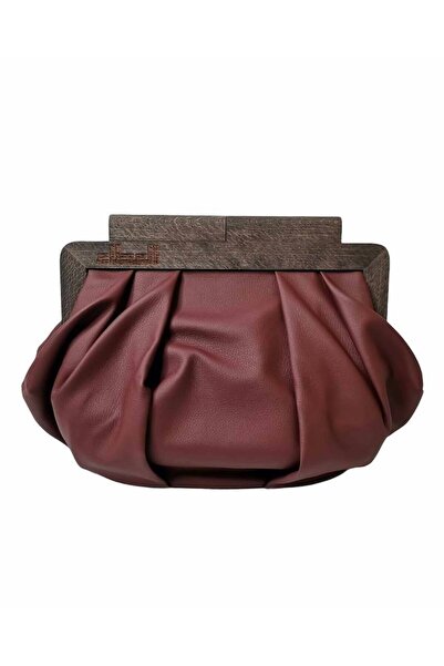 Dakakeen Concept Al-Ataa Premium Leather Bag Burgundy – Handcrafted with Engr...