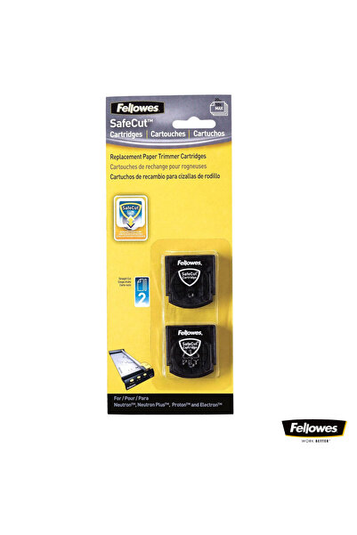 Fellowes Set de 2 lame rotative drepte pentru ghilotină cu disc, lame de înlo...