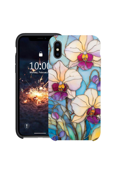 bestcase Υπέρλεπτη Θήκη για Apple iPhone XR, Φλοράλ - Ορχιδέα με σχέδιο βιτρό...