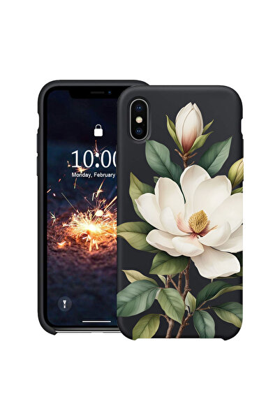 bestcase Husă Ultra Subțire pentru Apple iPhone XR, Florală - Magnolie Albă, ...