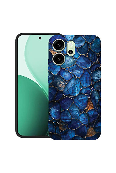 bestcase Υπέρλεπτη Θήκη για OPPO Reno14 F / FS, Φλοράλ - Βιτρό Ορτανσία, 2100...