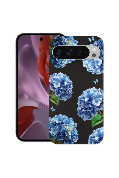 bestcase Husă Ultra Subțire pentru Google Pixel 9 / 9 Pro, Florală - Hortensi...
