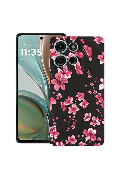 bestcase Υπέρλεπτη Θήκη για Motorola Edge 50 Pro, Φλοράλ - Άνθος Κερασιάς, 18...