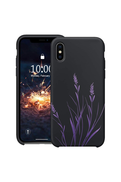 bestcase Υπέρλεπτη Θήκη για Apple iPhone XR, Φλοράλ - Μινιμαλιστικό Λεβάντερ,...
