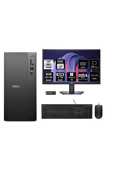 Pro Tower ECT1250 i7 14700 32GB 4TB SSD W11H Masaüstü Bilgisayar + 27" Monitör