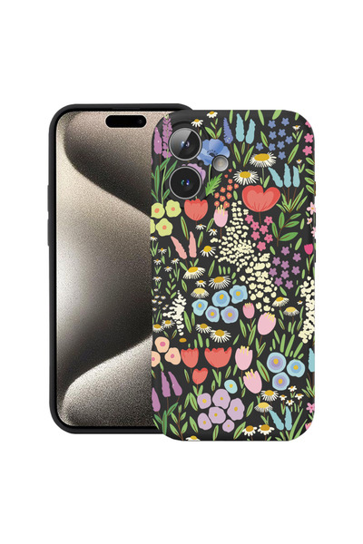 bestcase Husă Ultra Subțire pentru Apple iPhone 16, Florală - Lalea Colorată,...